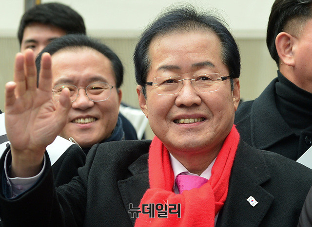 ▲ 자유한국당 홍준표 대표. ⓒ뉴데일리 공준표 기자