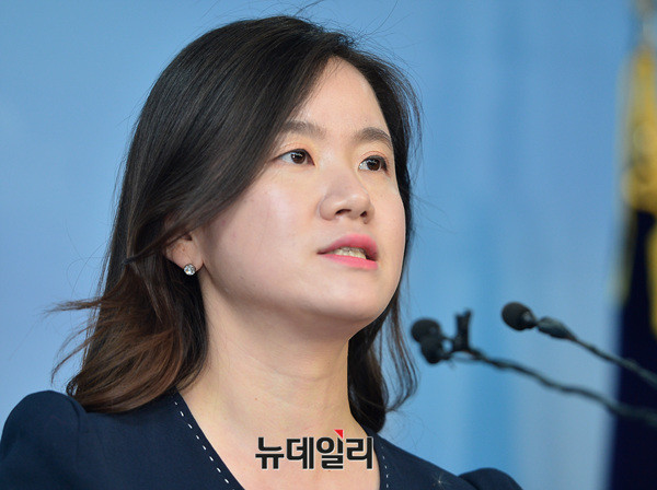 ▲ 자유한국당 신보라 원내대변인. ⓒ뉴데일리 공준표 기자