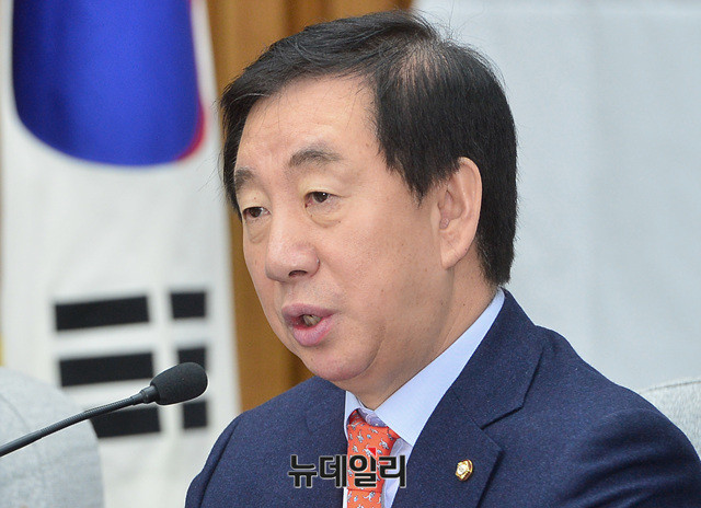 ▲ 자유한국당 김성태 원내대표. ⓒ뉴데일리 공준표 기자
