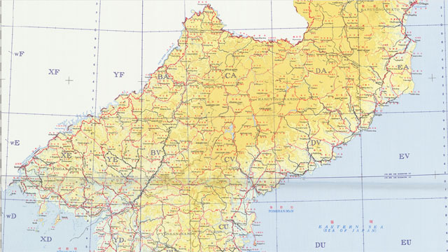 ▲ 美NGA가 최근 포토 갤러리에 공개한 북한 지도 가운데 일부. ⓒ美NGA 포토 갤러리 공개사진.