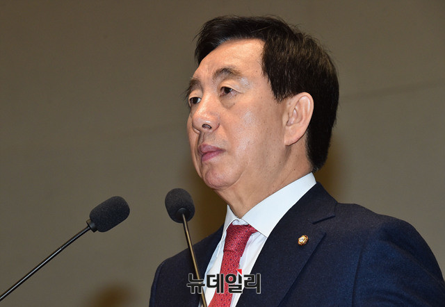 ▲ 자유한국당 김성태 원내대표. ⓒ뉴데일리 이종현 기자