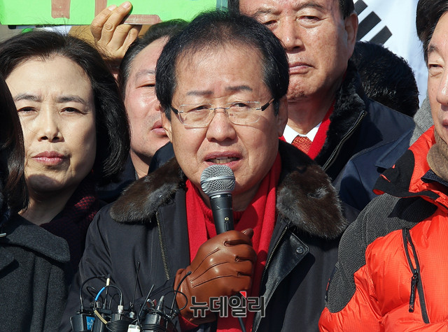 ▲ 자유한국당 홍준표 대표. ⓒ뉴데일리 이기륭 기자