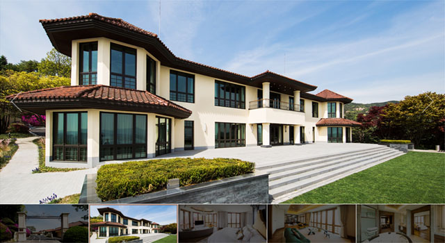 ▲ 워커힐 호텔이 자랑하는 국내 최고급 숙소 '애스톤 하우스'. 벼랑 위에 있어 한강과 강변 지역이 한 눈에 보인다. ⓒ워커힐 호텔 홍보사진 캡쳐.