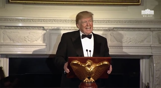 ▲ 지난 26일(현지시간) 도널드 트럼프 美대통령은 백악관에서 열린 주지사들과의 면담에서 