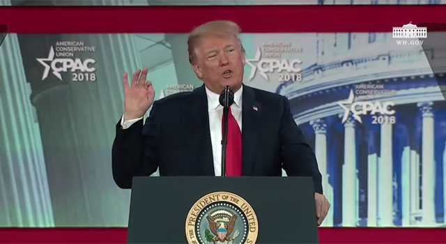 ▲ 23일(현지시간) 美공화당 집회에 참석해 연설하는 도널드 트럼프 美대통령. ⓒ美백악관 유튜브 채널 캡쳐.