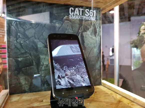 ▲ 캐터필러가 만든 러기드폰 CAT S61 모습. ⓒ뉴데일리DB