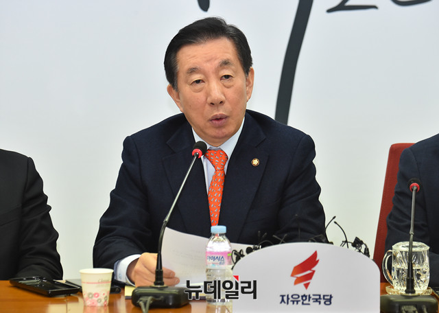 ▲ 자유한국당 김성태 원내대표. ⓒ뉴데일리 이종현 기자