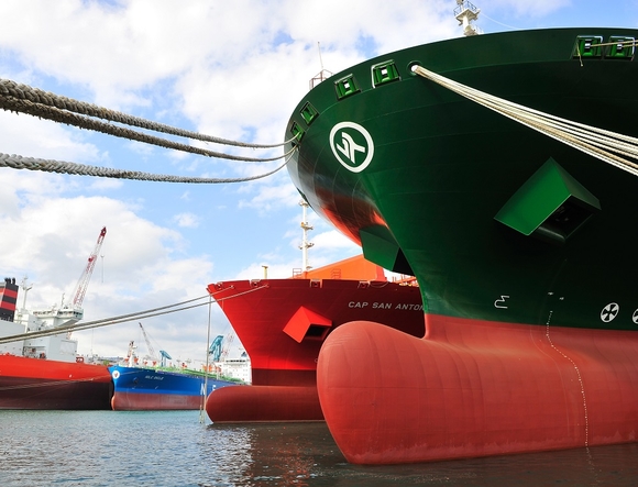 ▲ 선체 곡 블록ⓒ현대중공업