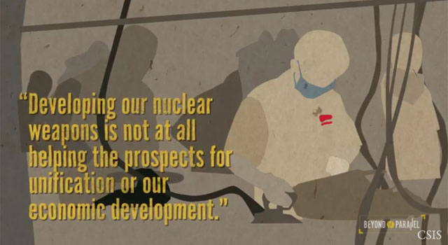 ▲ 美CSIS가 공개한 북한 주민 여론조사 결과 소개 영상. 신의주에 사는 한 남성은 