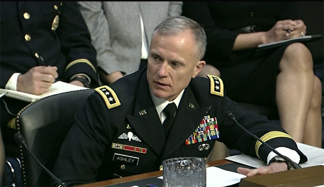 ▲ 로버트 애슐리 美국방정보국(DIA) 국장. 현역 美육군 중장이다. ⓒ美국방부 VOD 캡쳐.