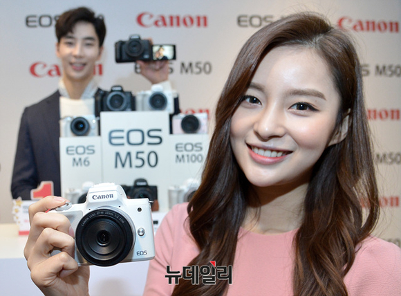 ▲ 캐논이 7일 동영상 기능이 강화된 제품을 앞세워 16년 연속 1위 자리를 지켜가겠다고 밝혔다. ⓒ뉴데일리 공준표 기자