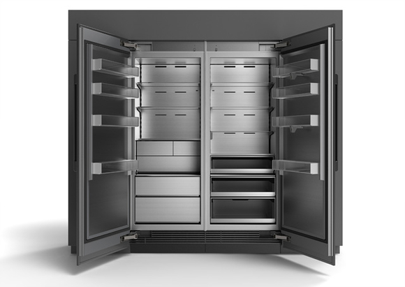 ▲ 독일 국제 디자인 공모전 iF 디자인 어워드 2018에서 제품부문 금상을 수상한 삼성전자 프리미엄 빌트인 냉장고 'BRR9000M' 모습. ⓒ삼성전자