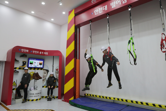 ▲ LG화학 대산공장에 마련된 안전체험센터 ⓒ LG화학