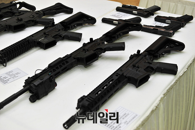 ▲ 5대 게임체인저 워리어 플랫폼 공개 전시회에 공개된 개인 전투체계 ⓒ뉴데일리 오세진