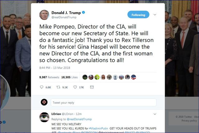 ▲ 도널드 트럼프 美대통령이 트위터를 통해 