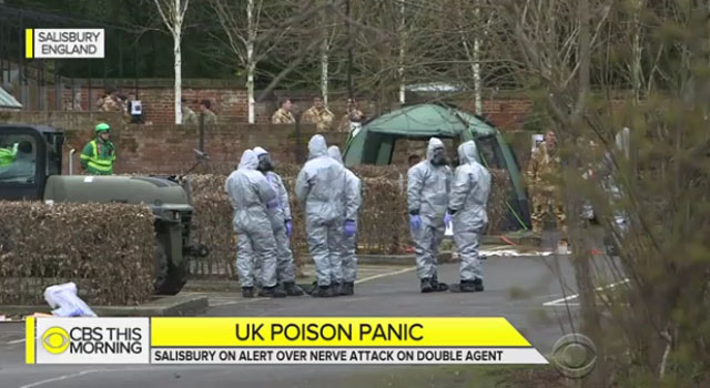 ▲ 전직 스파이에 대한 암살 기도에 신경작용제를 사용한 것이 드러나자 영국 정부는 러시아를 향해 