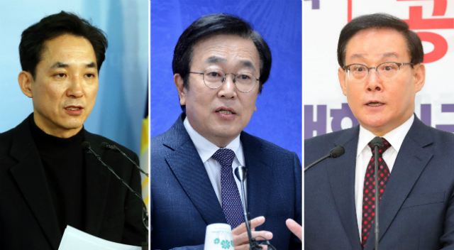 ▲ 자유한국당 중앙당공천관리위원회의 부산광역시장 후보자 면접이 15일 오후 여의도 당사에서 실시됐다. 이날 면접에는 박민식 전 의원(사진 왼쪽부터)과 서병수 현 부산광역시장이 참석했다. 이종혁 전 최고위원은 면접에 불참했다. ⓒ뉴시스 사진DB