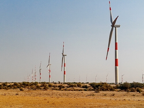 ▲ 파키스탄 남부 신드주에서 상업운전을 실시하는 하와 풍력발전단지. ⓒ 대림에너지