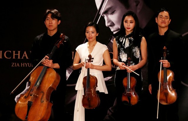 ▲ 첼리스트 문태국(왼쪽부터), 비올리스트 이수민, 바이올리니스트 신지아, 비올리스트 리처드 용재 오닐.