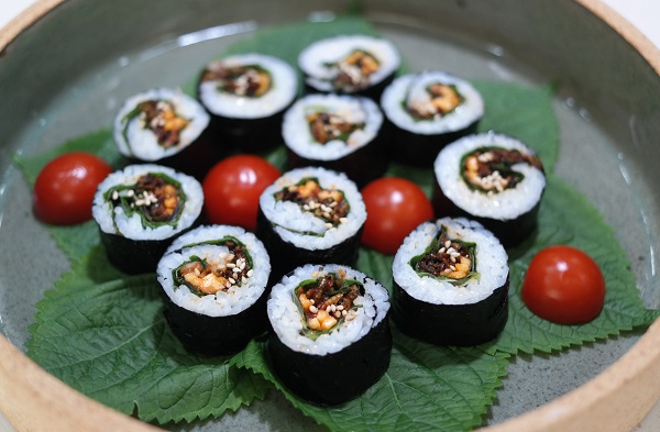 ▲ 고소애고추장깻잎김밥.ⓒ충남도농업기술원