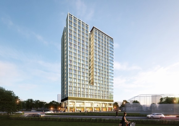 ▲ '사보이시티 잠실 오피스텔' 투시도. ⓒ한라