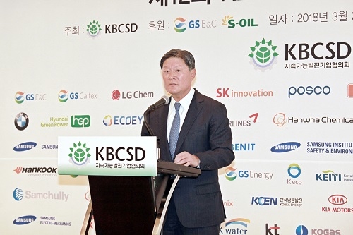 ▲ KBCSD 회장으로 추대된 허명수 GS건설 부회장. ⓒGS건설