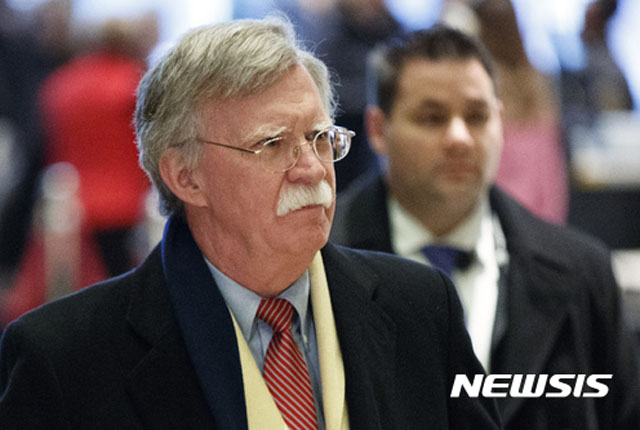 ▲ 오는 4월 9일부로 美백악관 NSC 보좌관이 되는 존 볼턴 前유엔 대사. ⓒ뉴시스. 무단전재 및 재배포 금지.
