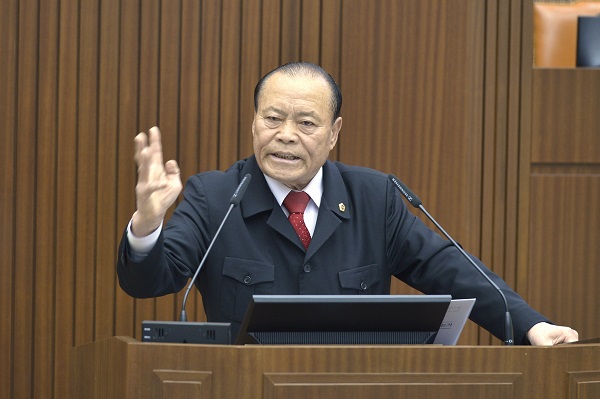 ▲ 임상전 세종시의원이 23일 제48회 임시회 제3차 본회의에서 5분 자유발언을 하고 있다.ⓒ세종시의회