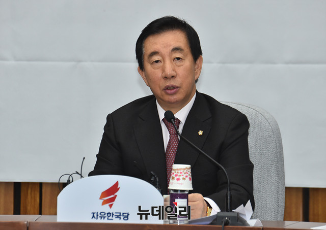 ▲ 김성태 자유한국당 원내대표. ⓒ뉴데일리 이종현 기자