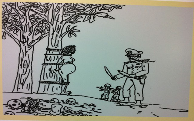 ▲ 북한 정치범 수용소에서 탈출한 사람들이 그린 그림. ⓒ뉴데일리 DB.