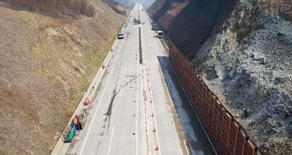 ▲ 소통 재개 앞둔 서천~공주선 청양IC~서공주IC 구간.ⓒ도로공사