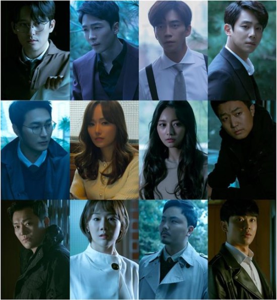 ▲ 왼쪽부터 오른쪽으로 순차적으로 배우 최재웅, 에녹, 신성록, 송원근, 조성윤, 김지유, 임혜영, 장대웅, 조순창, 안소연, 류정훈, 김찬종.ⓒ달 컴퍼니