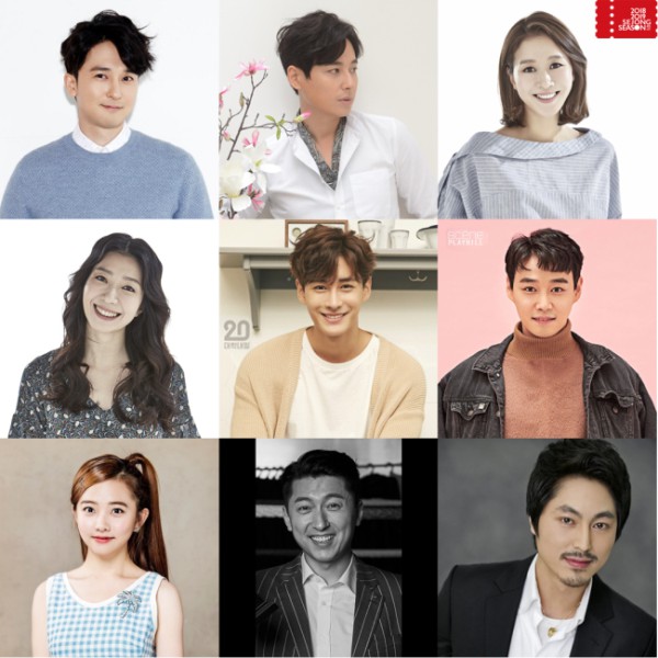 ▲ 왼쪽 상단부터 강필석, 이지훈, 임강희, 김지현, 최우혁, 이휘종, 이지민, 최호중, 진상현.ⓒ세종문화회관