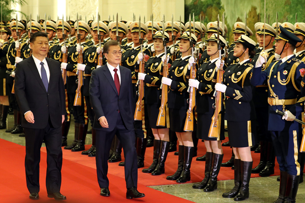 ▲ 시진핑 중국 국가주석과 문재인 대통령. ⓒ뉴시스 DB