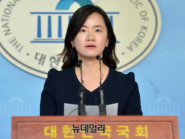 ▲ 자유한국당 신보라 원내대변인. ⓒ뉴데일리 공준표 기자