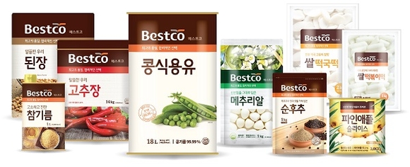 ▲ 대상베스트코 자체브랜드(PB) Bestco 상품과 직수입 상품들ⓒ대상베스트코