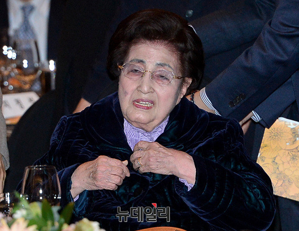 ▲ 고(故) 김대중 전 대통령의 부인 이희호 여사. ⓒ뉴데일리 공준표 기자