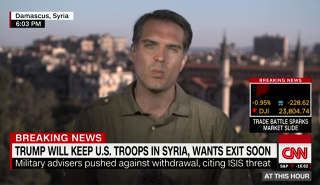 ▲ CNN 등 美주요 언론들은 트럼프 대통령이 안보 참모들의 호소를 받아들여 시리아 주둔 미군 철수를 즉각 실시하지는 않기로 했다고 전했다. ⓒ美CNN 관련보도 화면캡쳐.