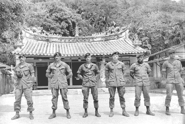 ▲ 1972년 촬영한 대만주둔 美육군 특전단 '그린베레' 대원들 모습. ⓒ駐대만 미군사령부 블로그 캡쳐.