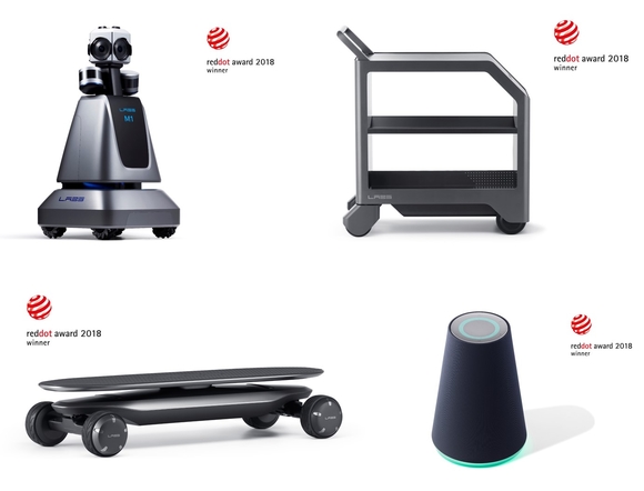 ▲ 네이버랩스가 개발한 '에어카트' 등 제품 4종이 '레드닷 어워드 2018'에서 수상했다. ⓒ네이버