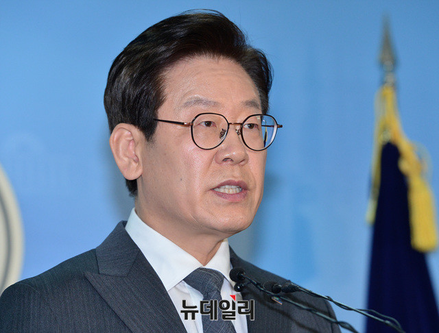 ▲ 더불어민주당 이재명 경기도지사 예비후보. ⓒ뉴데일리 공준표 기자