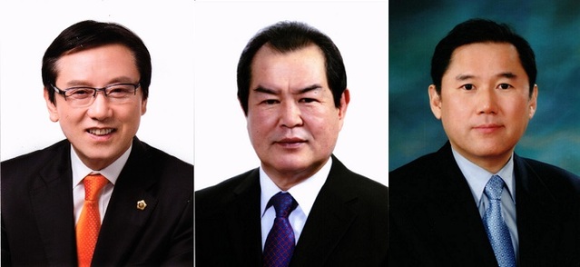 ▲ 좌측부터 최명복 전 서울시의회 교육의원, 이준순 전 서울교총 회장, 곽일천 전 서울디지텍고 교장. ⓒ중앙선관위