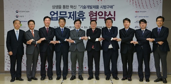 ▲ '기술개발제품 시범구매' 업무제휴 협약식.ⓒLH