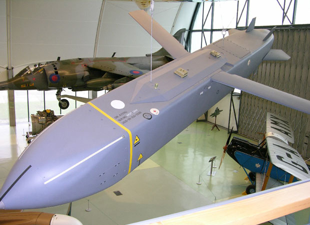 ▲ 英런던의 공군박물관에 전시돼 있는 '스톰 섀도우' 순항미사일. 프랑스의 스칼프 EG와 거의 같다. ⓒ위키피디아 공개사진.