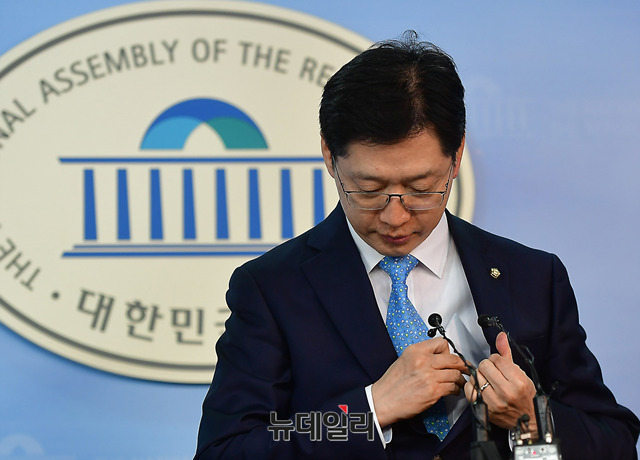 ▲ 경남도지사 예비후보 더불어민주당 김경수 의원. ⓒ뉴데일리 정상윤 기자