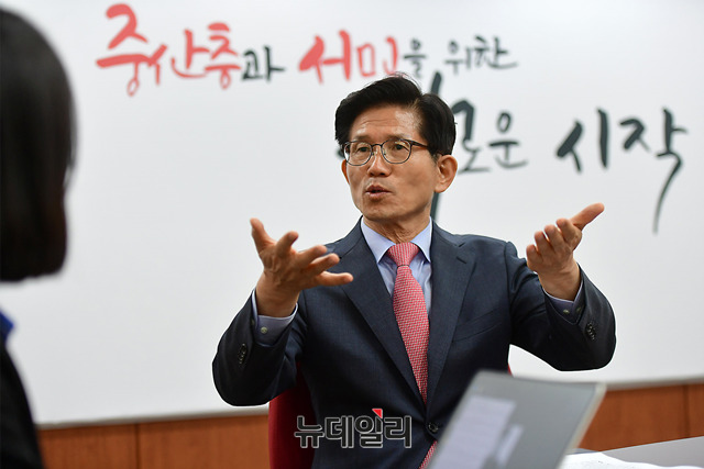 ▲ 김문수 자유한국당 서울시장 후보. ⓒ뉴데일리 정상윤 기자