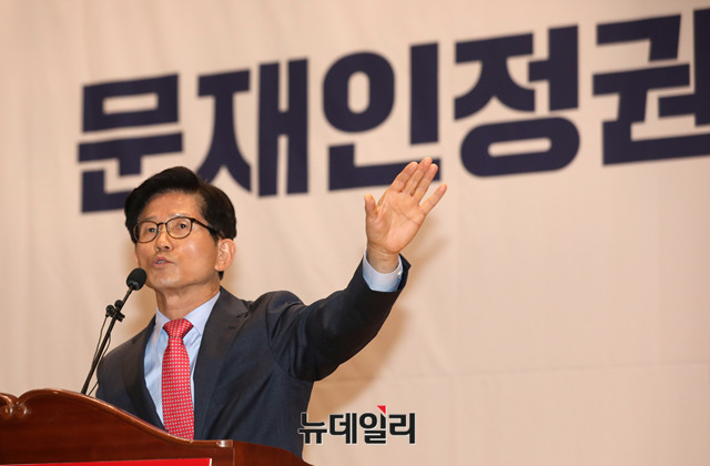 ▲ 자유한국당 김문수 서울시장 후보. ⓒ뉴데일리 이종현 기자