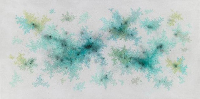 ▲ 아라리오 갤러리의 이강욱 작품, Invisible Space-Image 140256m 2014, Mixed media on canvas, 100 x 200 cmⓒ아트쇼부산