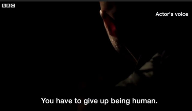 ▲ 英BBC가 곧 공개할 해외파견 북한 근로자 실태 다큐멘터리의 한 장면. 북한 근로자가 