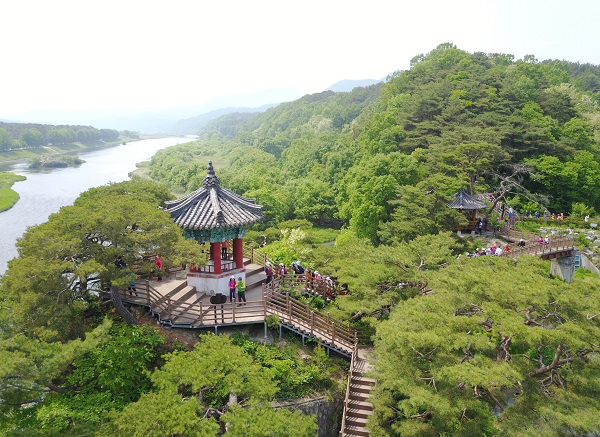 ▲ 양산팔경 강선대.ⓒ영동군